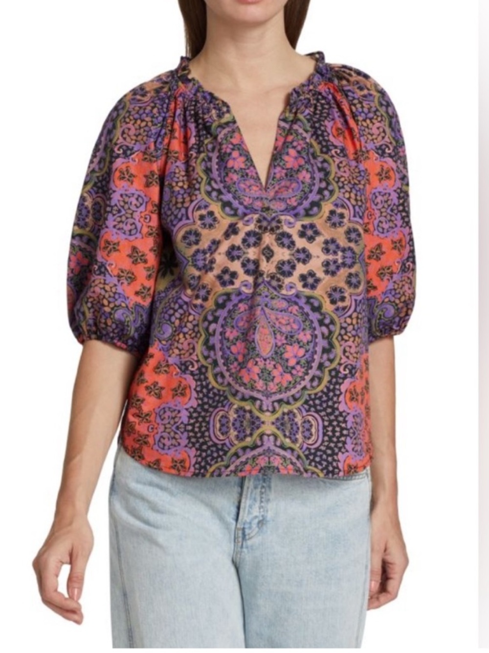 Xirena "Jules" puff-sleeve top Size:Small